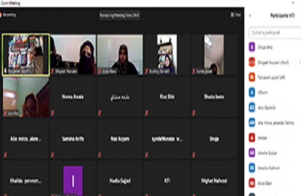 Pakistanda ‘Kərbəla qiyamında qadınların rolu’ mövzusunda vebinar keçirildi