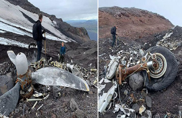 Buzlar əridi, 76 il əvvəl qəzaya uğrayan təyyarə üzə çıxdı – FOTO