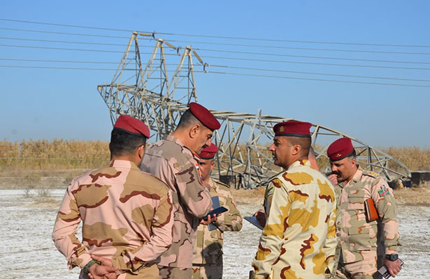 İŞİD İraqda yüksək gərginlik elektrik xətlərini partladıb (FOTO)