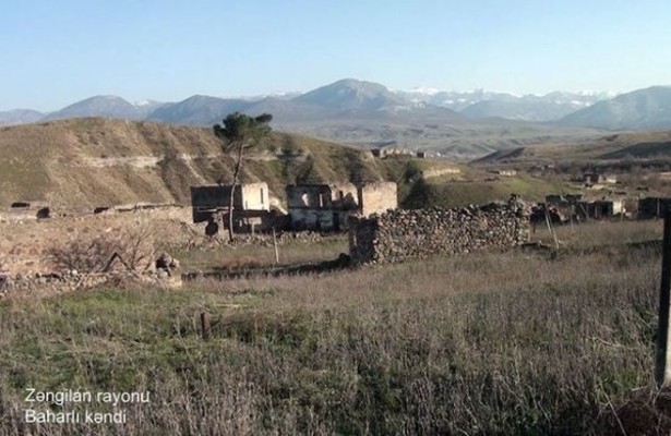 Müdafiə Nazirliyi Zəngilan rayonunun Baharlı kəndindən videogörüntülər yayıb