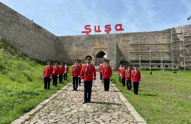 Azərbaycan ordusu Şuşa şəhərində hərbi yürüş keçirib – Video