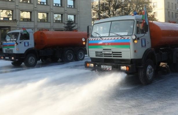 Bakıda növbəti geniş dezinfeksiya işləri aparılır