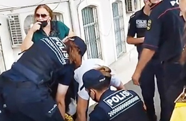 DİN-dən polislərin qadını döyməsi iddiasına cavab