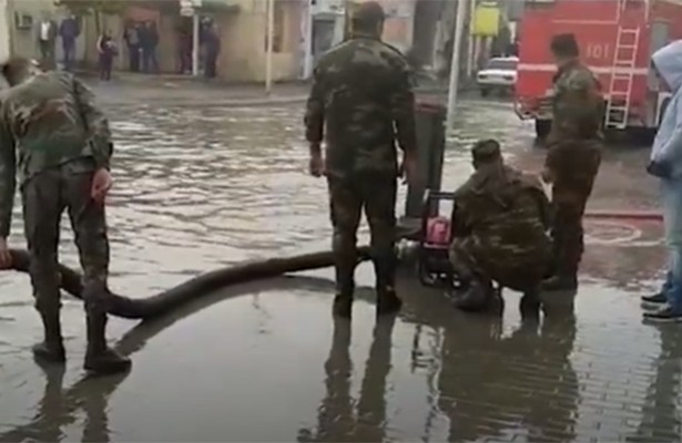 FHN Bakıdakı subasma ilə bağlı məlumat yaydı – Video