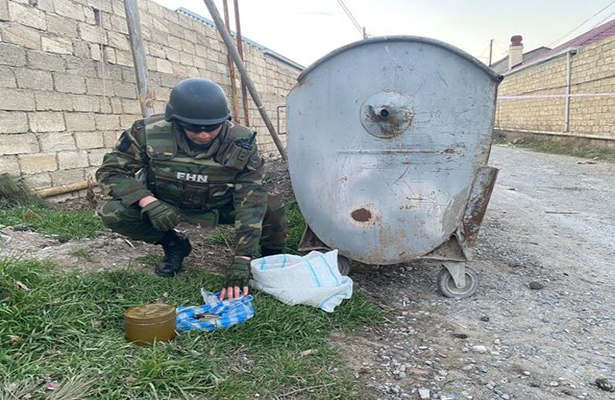 Bakıda hərbi sursatlar tapılıb – FOTO/VİDEO