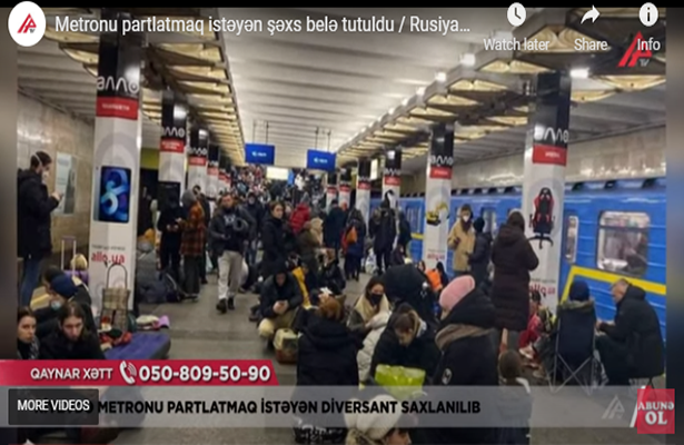 Metronu partlatmaq istəyən şəxs belə tutuldu-Video