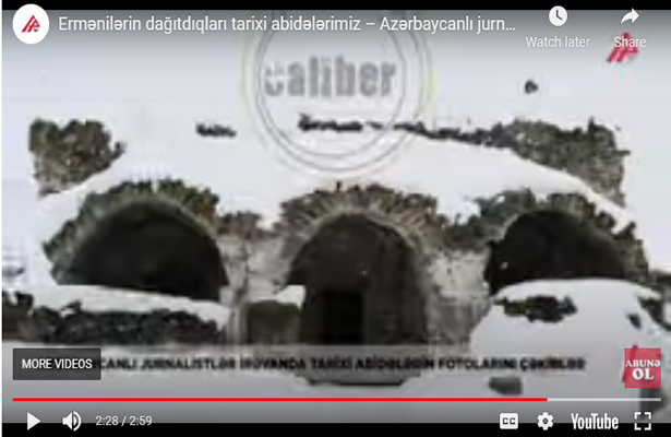 Ermənilərin dağıtdıqları tarixi abidələrimiz – Azərbaycanlı jurnalistlərin İrəvan səfəri-Video