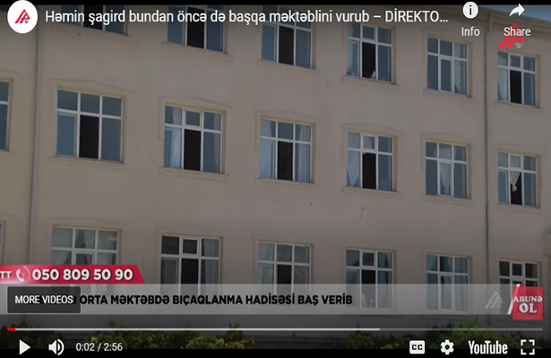 Həmin şagird bundan öncə də başqa məktəblini vurub – DİREKTOR DANIŞIR