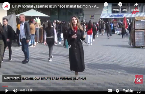 Bir ay normal yaşamaq üçün neçə manat lazımdır? – Video