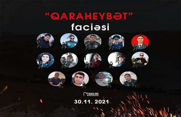 “Qaraheybət”də hərbi helikopterin qəzaya uğramasından 1 il ötür