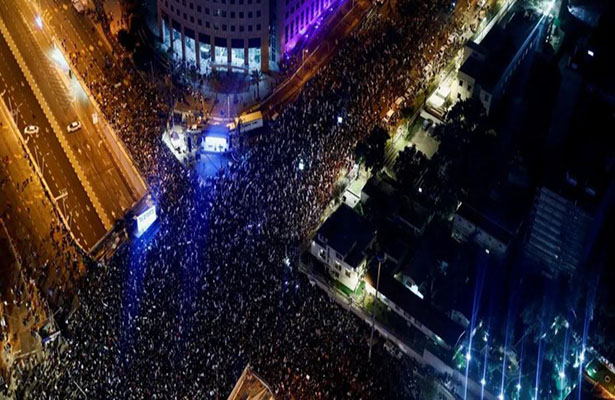 Tel-Əviv misli görünməmiş nümayiş astanasında-Foto