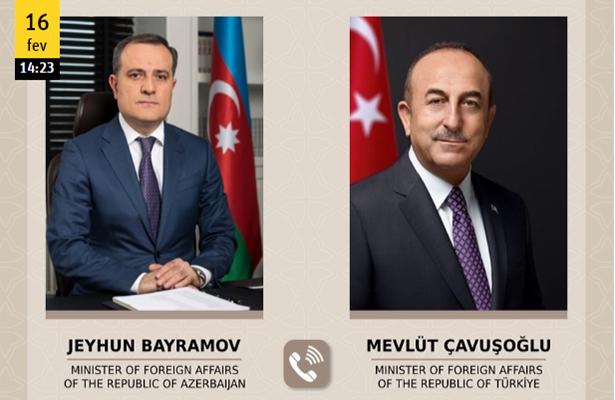 Ceyhun Bayramov Çavuşoğlu ilə zəlzələ bölgəsindəki vəziyyəti müzakirə edib