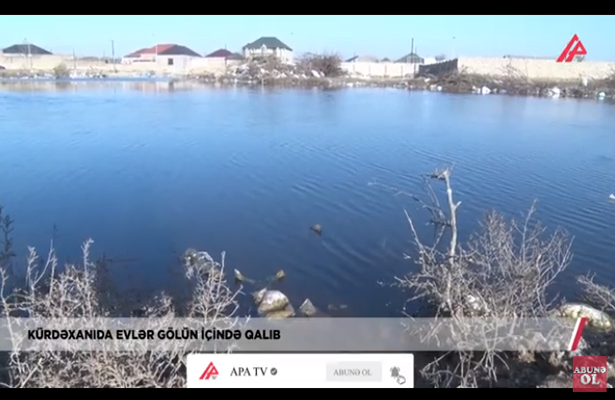 Bakıda gölü hissə-hissə satıb yaşayış məskəni elədilər, hər şey su altında qaldı-Video