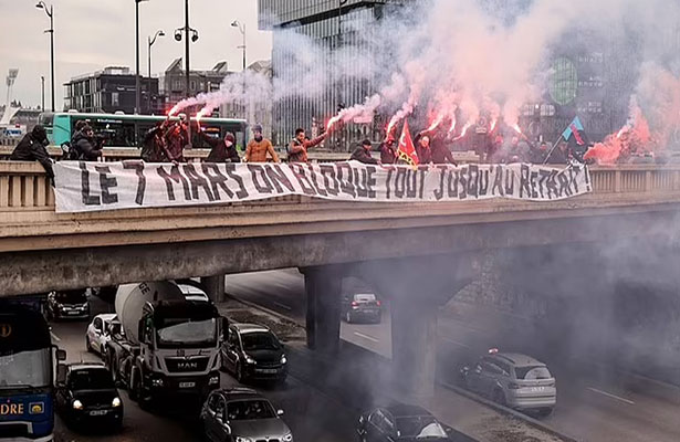 Fransada milyonlarla insan etirazl edib: Etirazçılarla çevik qüvvə polisi arasında toqquşmalar baş verib