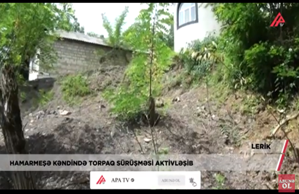 Lerikdə torpaq sürüşməsi: 15 ailə və bir məktəb təcrid olunma təhlükəsi ilə üz-üzə -Video