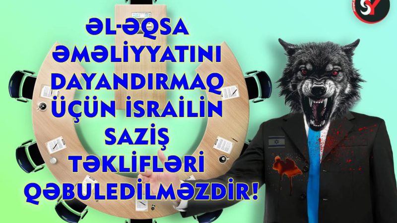 İsrailin saziş təklifləri qəbuledilməzdir