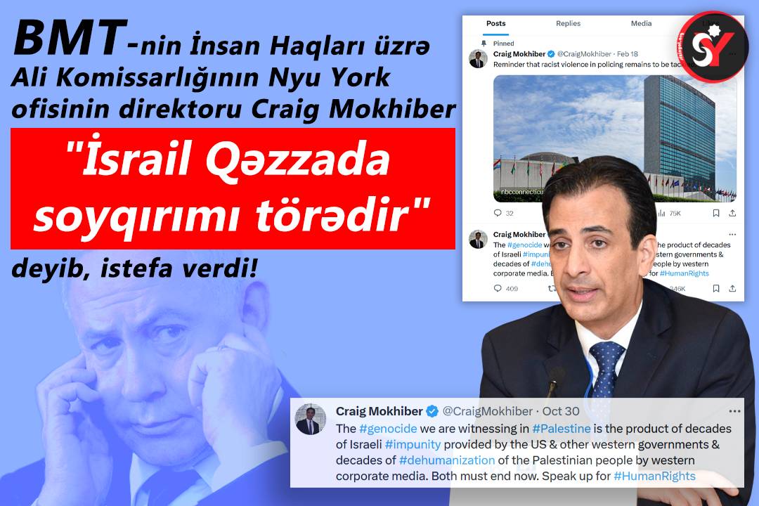 BMT rəsmisi İsrailin Qəzzədəki cinayətlərinə görə istefa verdi