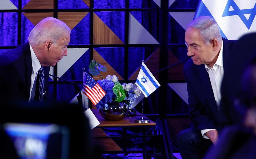 Bayden Netanyahu ilə Qəzzada atəşkəsi müzakirə edib