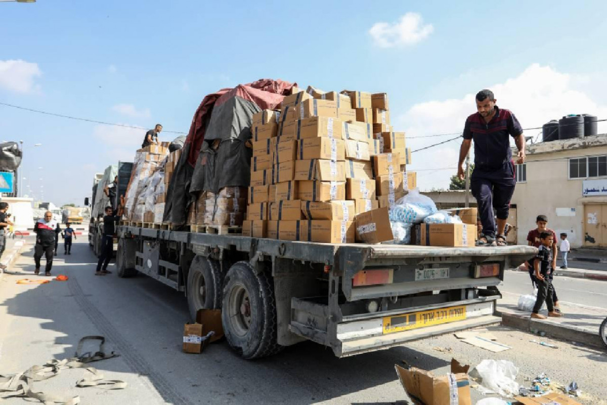 Türkiyənin Qəzzaya göndərdiyi humanitar yardımın həcmi açıqlanıb