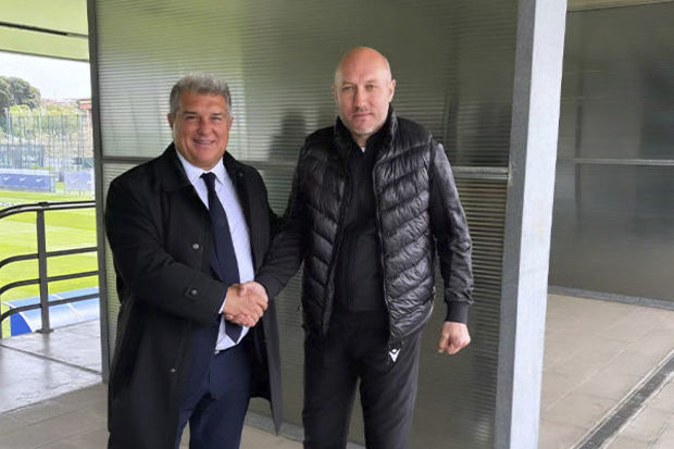 Azərbaycanlı futbol mütəxəssisi “Barselona”nın prezidenti ilə görüşdü