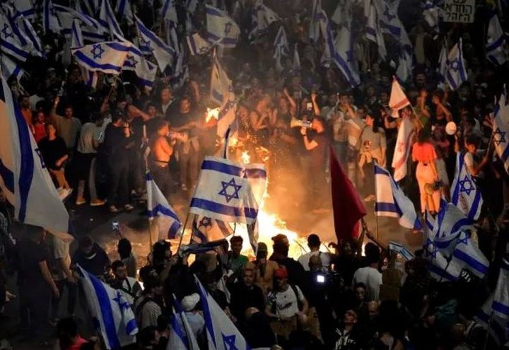 Netanyahuya qarşı sionist nümayişlər davam edir