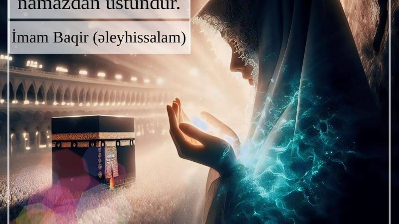 Məscidül Həramda bir namaz başqa məscidlərdə min namazdan üstündür