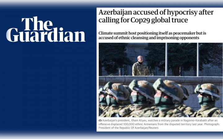 “The Guardian” Bakını riyakarlıqda ittiham edib