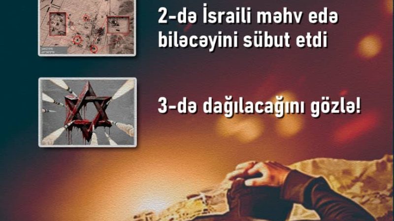 İsrail – dağılacağını gözlə!