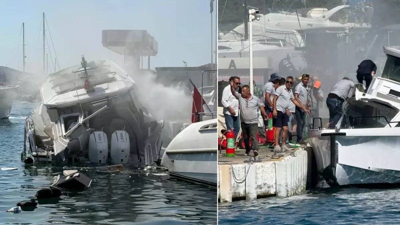 Türkiyə: Bodrum-Marinada partlayış! (Video İzlə)
