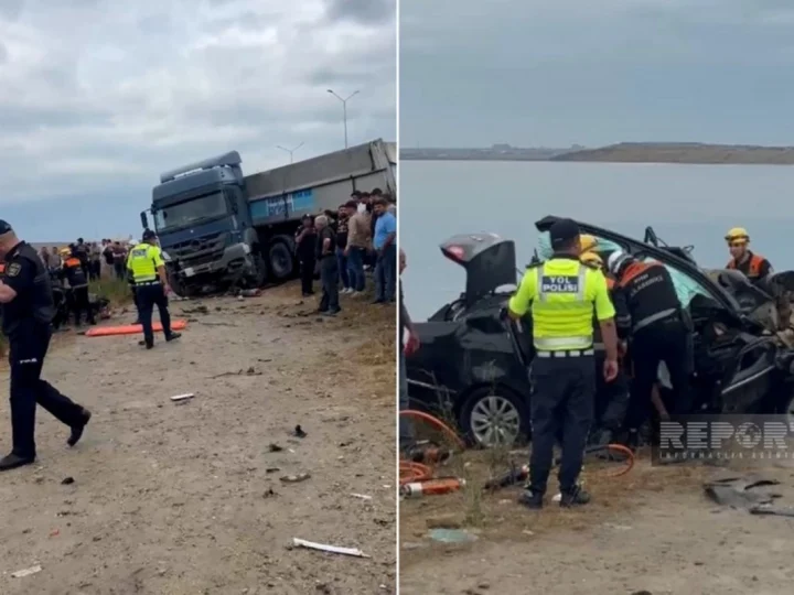Bakıda Ağır Yol Qəzası: Üç Nəfər Həlak Oldu! (Video İzlə)