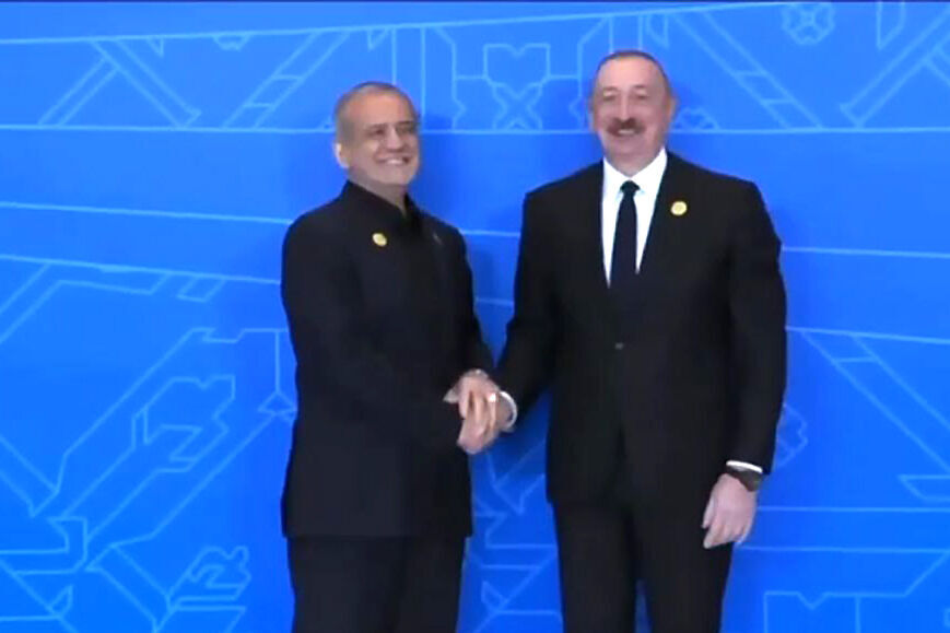 İlham Əliyevin Pezeşkiyanı qarşılama mərasimi