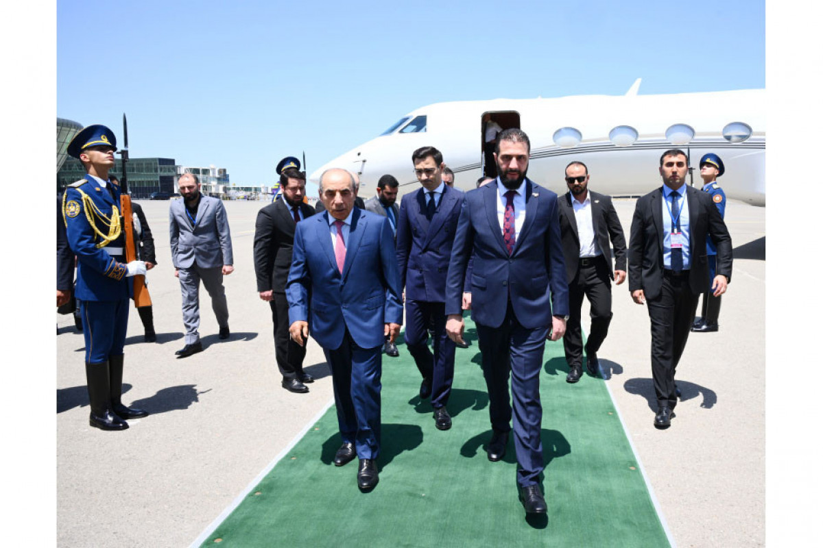 Suriya Prezidenti Əhməd Əl Şaraa Azərbaycana gəlib