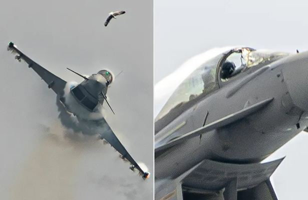 İspaniyalı pilot möcüzəvi şəkildə F-18 təyyarəsini quş sürüsündən sonra xilas etdi – Video